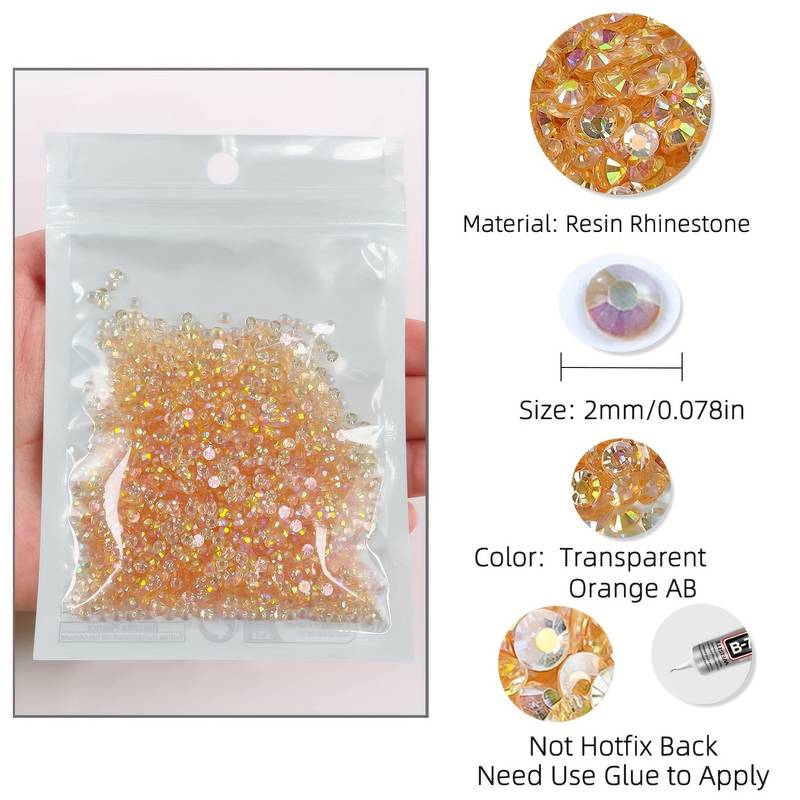 2mm Available Transparent Light Ab Color Resin - Temu